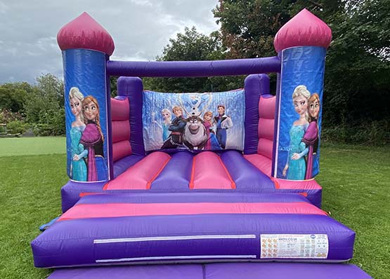 Frozen Purple Bouncy Castle Hire